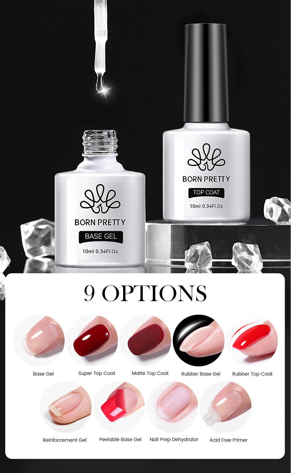 Rubber Base ou Top Coat Born Pretty®️