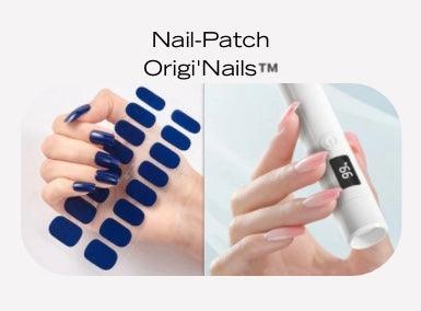 Kit Nail-Patch + Lampe UV avec tampon en silicone amovible