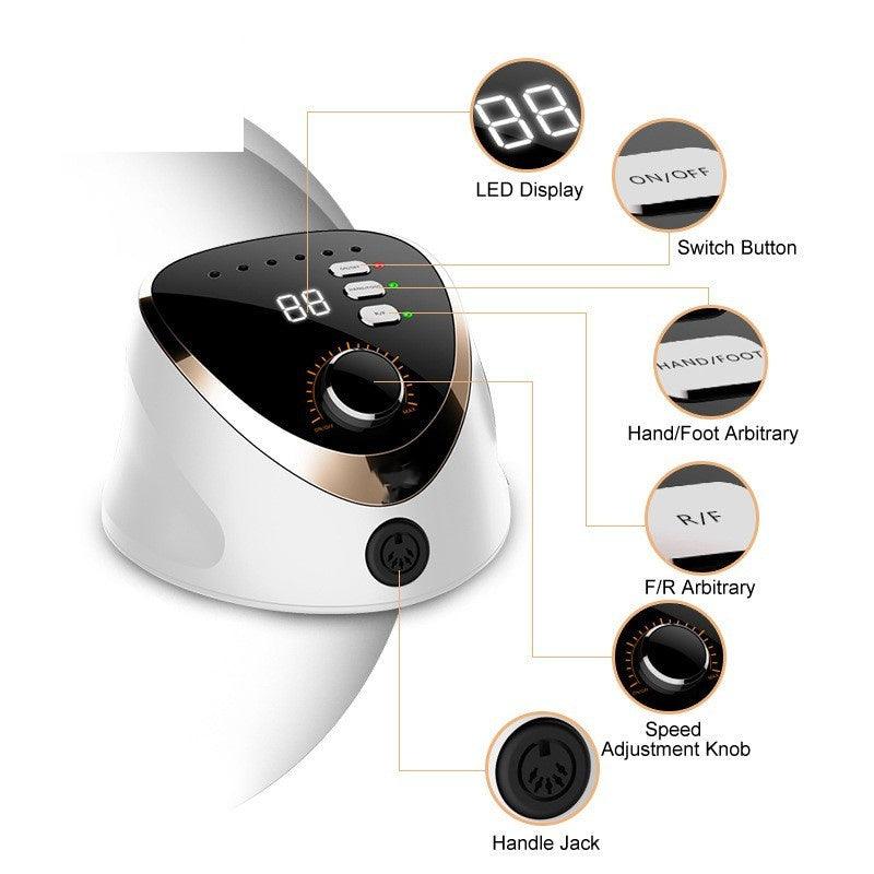 Appareil de polissage Professionnel 35000 trs/min, disponible en 3 coloris - La Boutique Origi'Nails™️