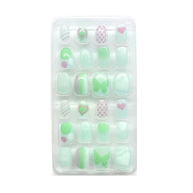 Press On Nails pour enfant, 24 pièces, disponible en 16 coloris - La Boutique Origi'Nails™️