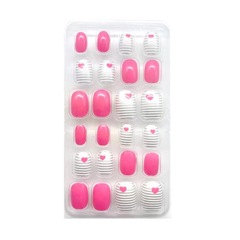 Press On Nails pour enfant, 24 pièces, disponible en 16 coloris - La Boutique Origi'Nails™️