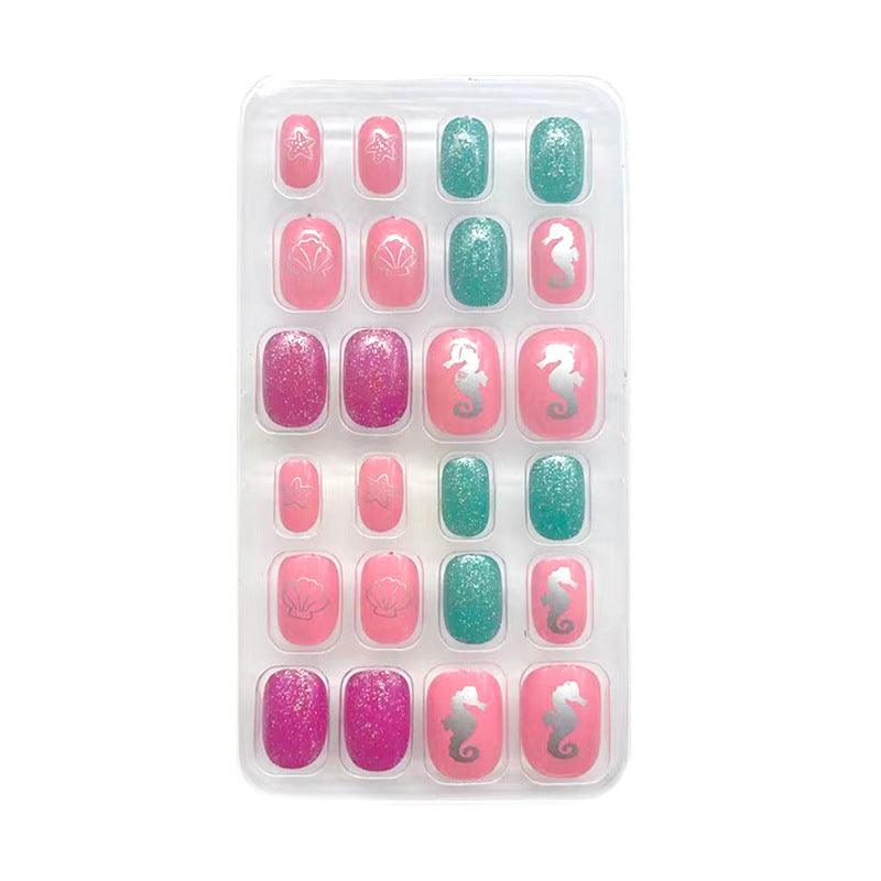 Press On Nails pour enfant, 24 pièces, disponible en 16 coloris - La Boutique Origi'Nails™️
