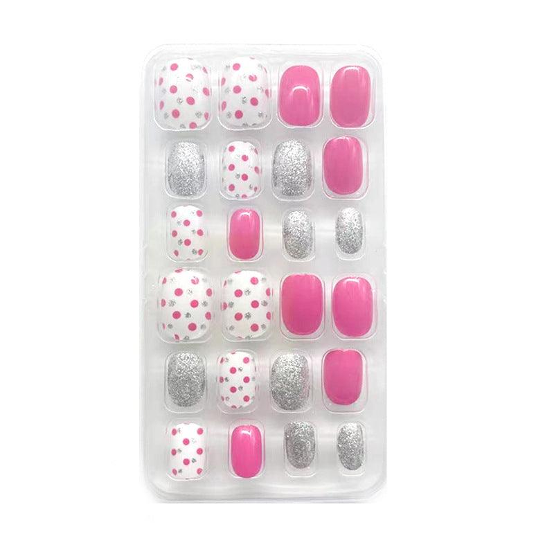 Press On Nails pour enfant, 24 pièces, disponible en 16 coloris - La Boutique Origi'Nails™️