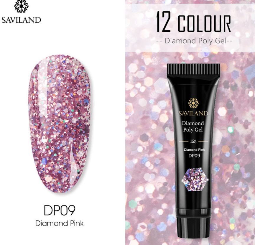 Tube Diamond Polygel 15g, 12 coloris disponibles - La Boutique Origi'Nails™️