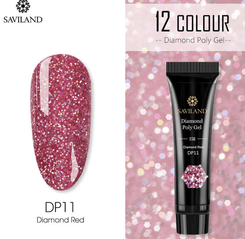 Tube Diamond Polygel 15g, 12 coloris disponibles - La Boutique Origi'Nails™️