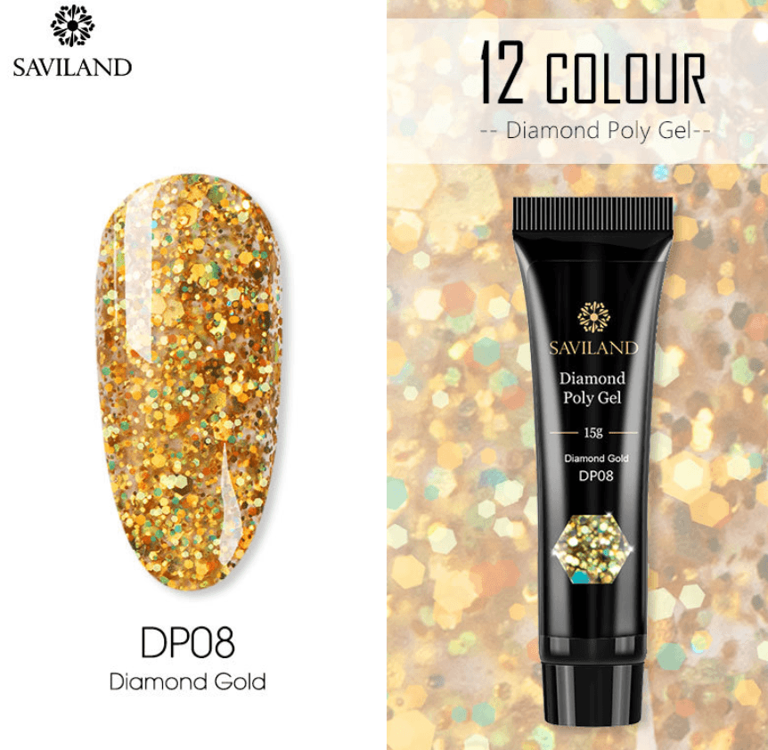 Tube Diamond Polygel 15g, 12 coloris disponibles - La Boutique Origi'Nails™️