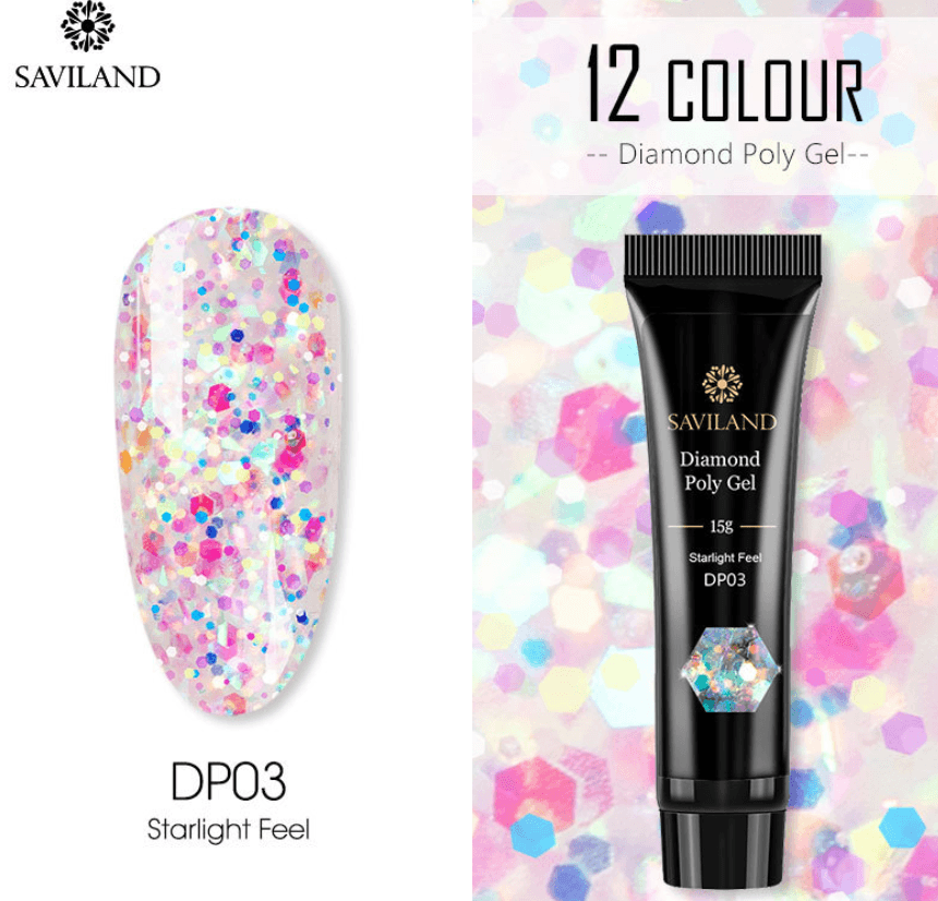 Tube Diamond Polygel 15g, 12 coloris disponibles - La Boutique Origi'Nails™️