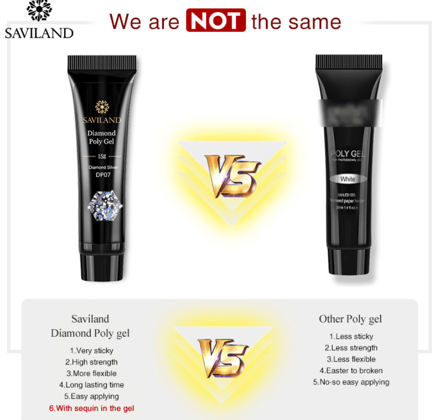 Tube Diamond Polygel 15g, 12 coloris disponibles - La Boutique Origi'Nails™️