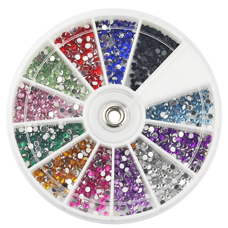 Boite de Strass palette de 12 couleurs - La Boutique Origi'Nails™️