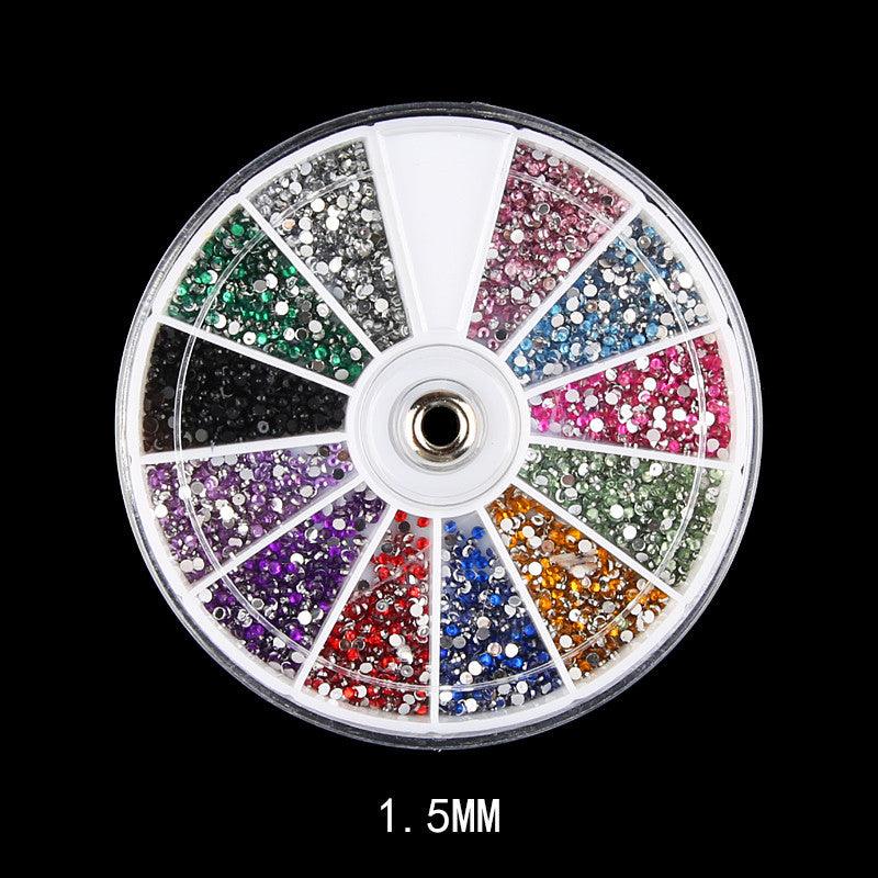 Boite de Strass palette de 12 couleurs - La Boutique Origi'Nails™️