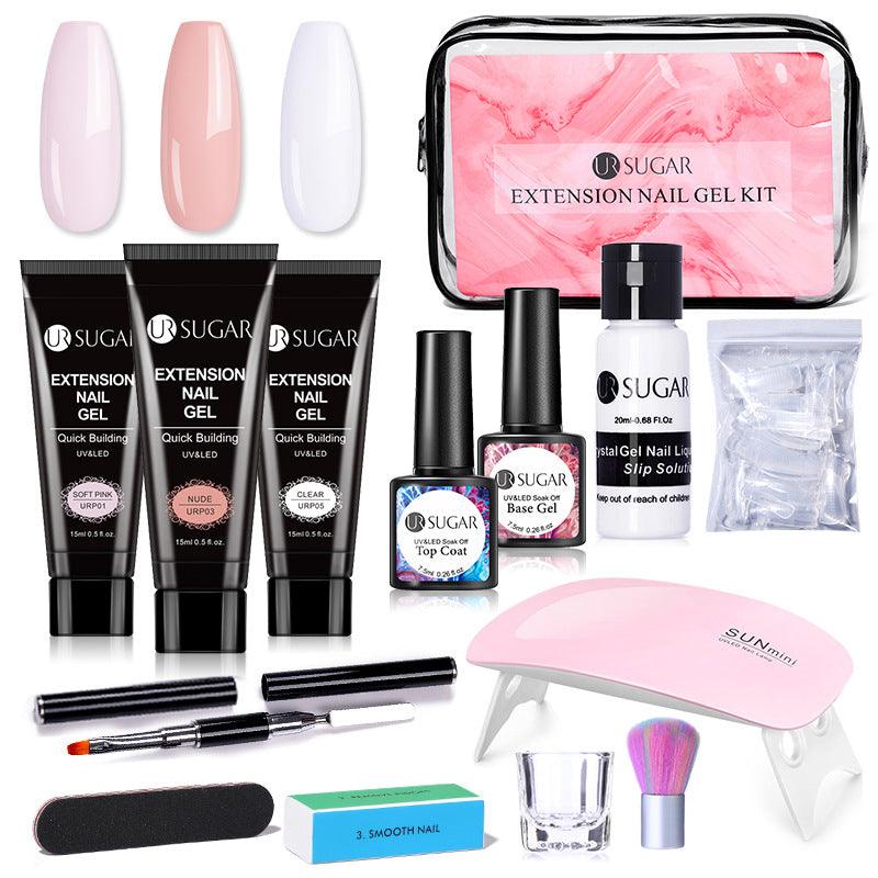 Kit d’extension d’ongles complet, avec mini lampe uv-led - La Boutique Origi'Nails™️