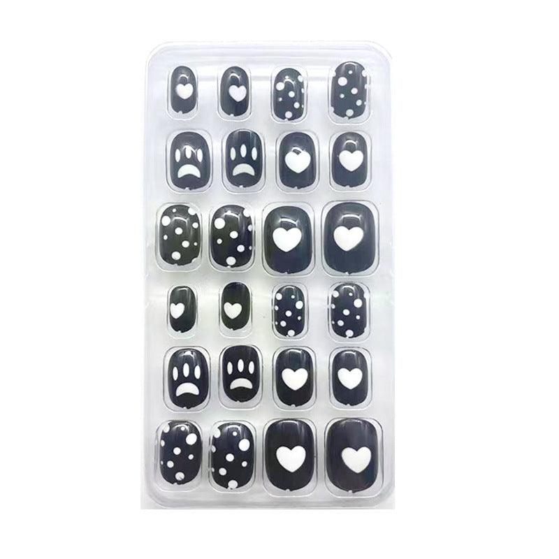 Press On Nails pour enfant, 24 pièces, disponible en 16 coloris - La Boutique Origi'Nails™️